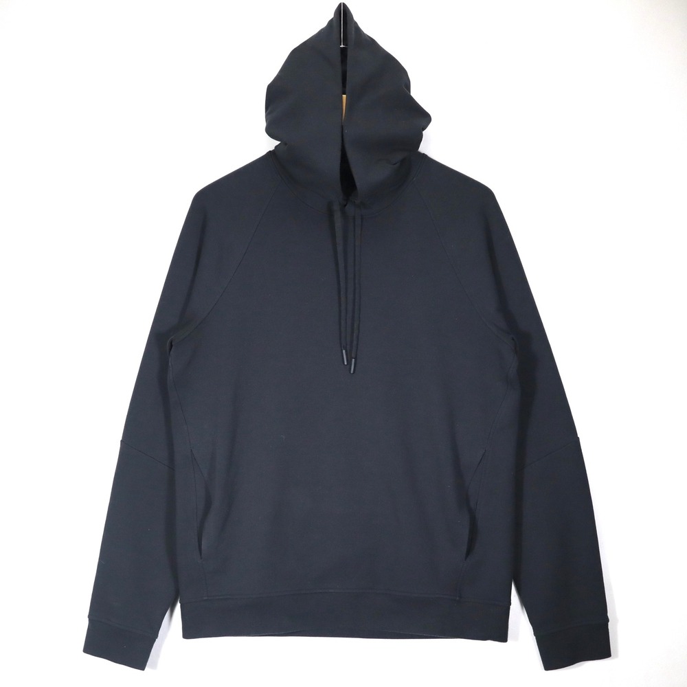 Lululemon City Sweat Pullover Hoodie Mens M Black Athletic Gym Raglan Sweatshirt